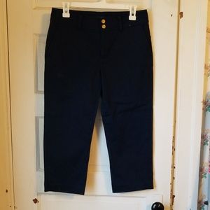 Navy blue capris
